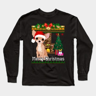 Ugly Christmas Sweater CHIHUAHUA Long Sleeve T-Shirt